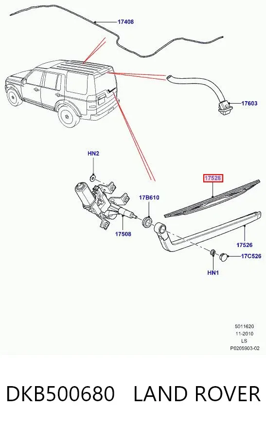 Дворник задний 30955174 AND