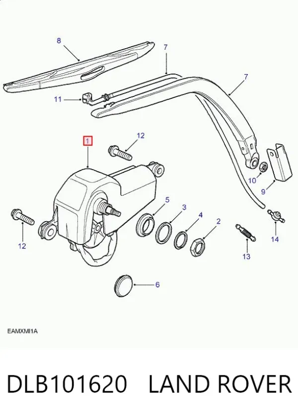 Моторчик заднего дворника DLB101620 Land Rover