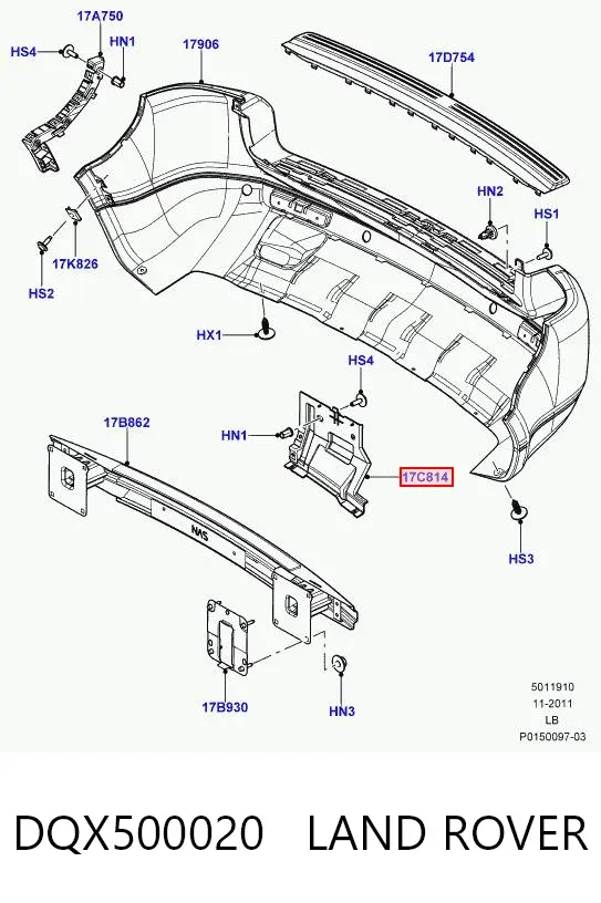  DQX500020 Land Rover