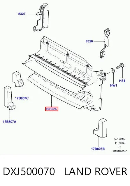 Дефлектор радиатора DXJ500070 Land Rover