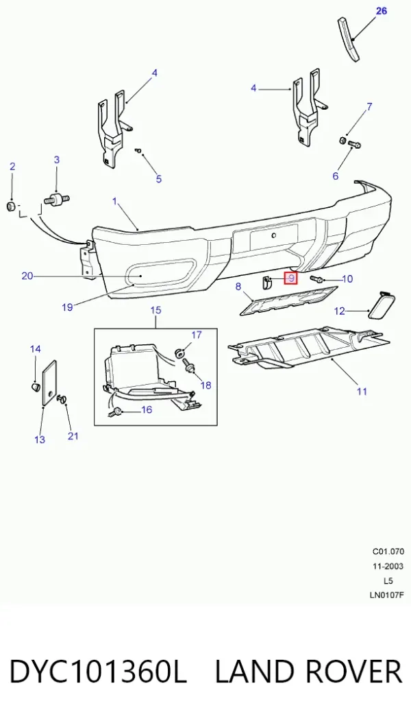  DYC101360L Land Rover