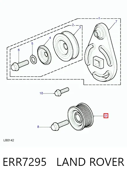 Паразитный ролик ERR7295 Land Rover
