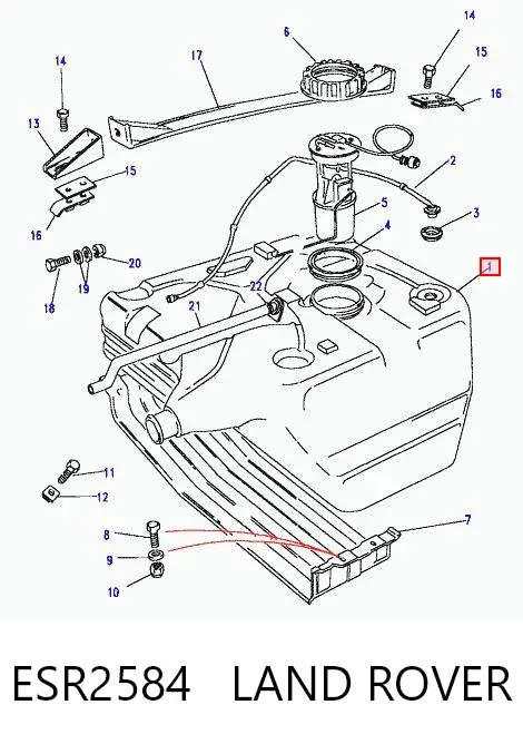 Бензобак ESR2584 Land Rover
