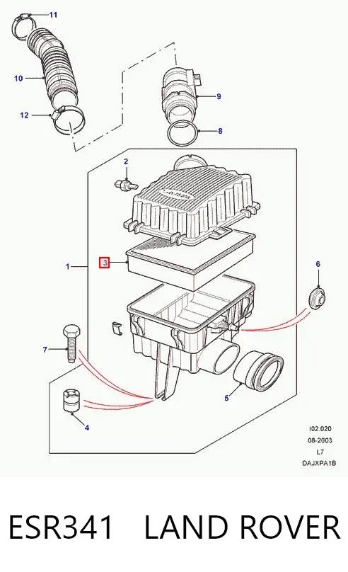 Воздушный фильтр ESR341 Land Rover