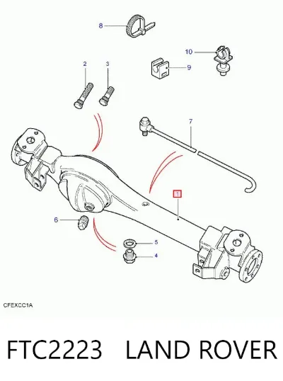 Мост передний в сборе LAND ROVER FTC2223
