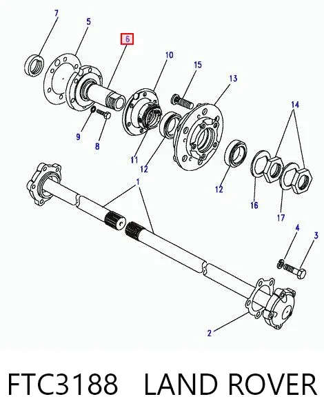 Поворотный кулак задний FTC3188 Land Rover