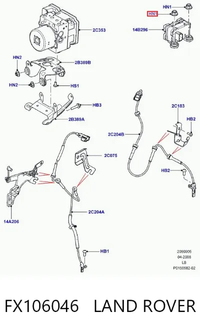 Гайка выпускного коллектора LAND ROVER FX106046