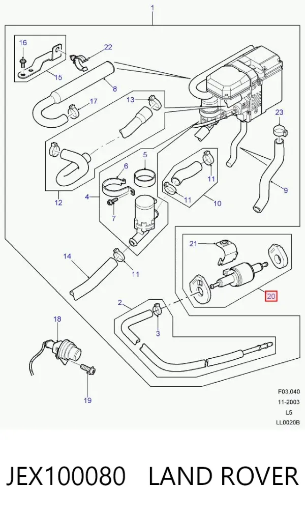  JEX100080 Land Rover