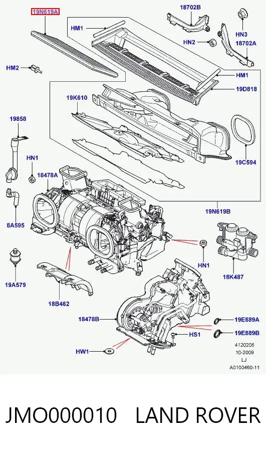 Фильтр салона JMO000010 Land Rover