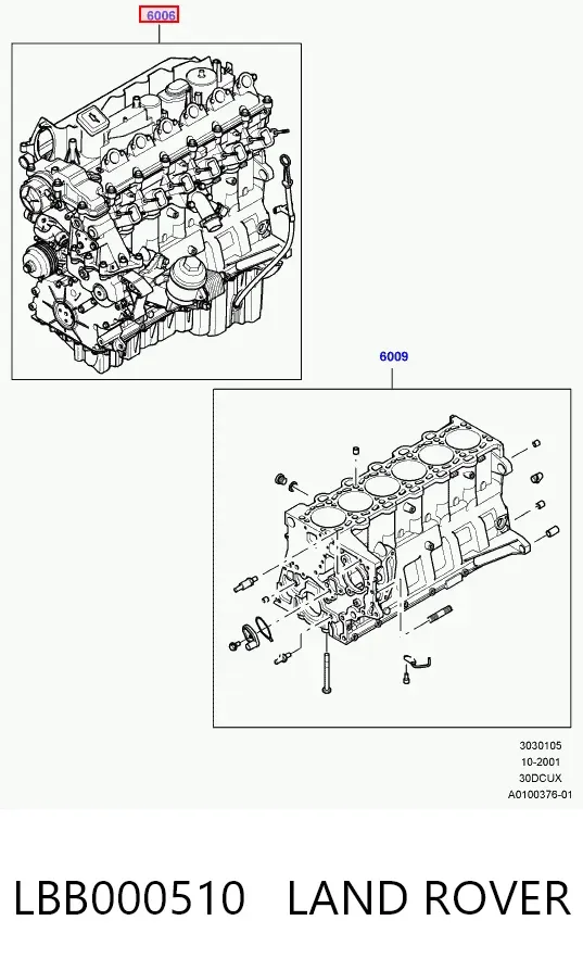 Двигатель LBB000510 Land Rover