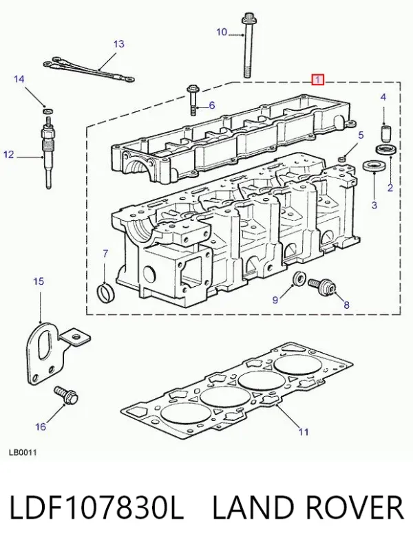 ГБЦ LDF107830L Land Rover