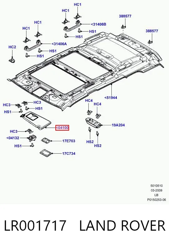  LR001717 Land Rover