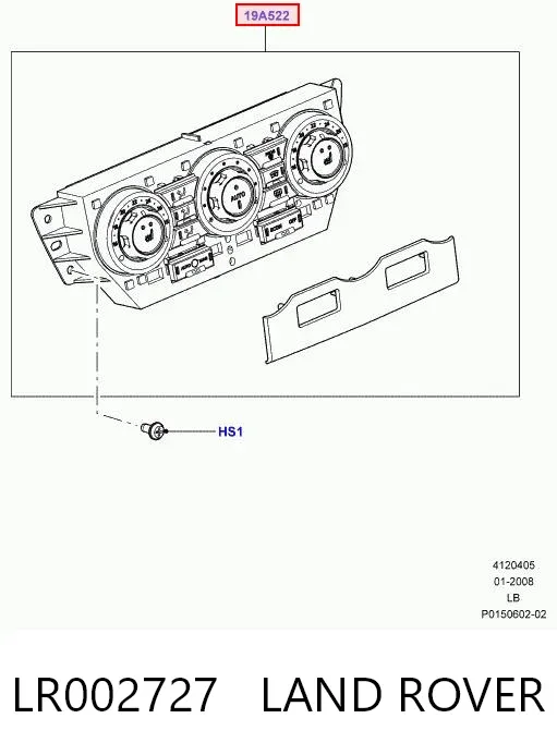 Блок управления кондиционером LR002727 Land Rover