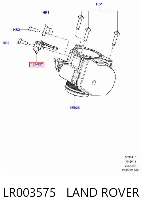 Датчик температуры всасываемого воздуха LR003575 Land Rover
