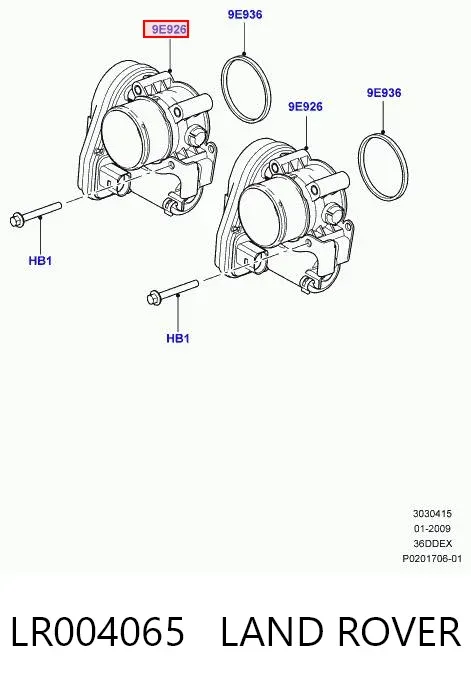 Дроссельная заслонка LR004065 Land Rover