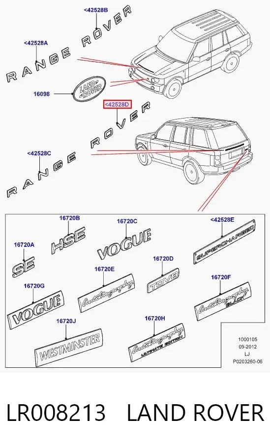 LR008213 Land Rover