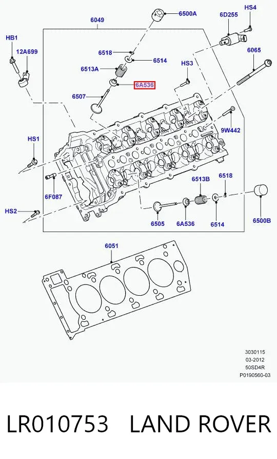 Сальники клапанов LR038164 Hotbray