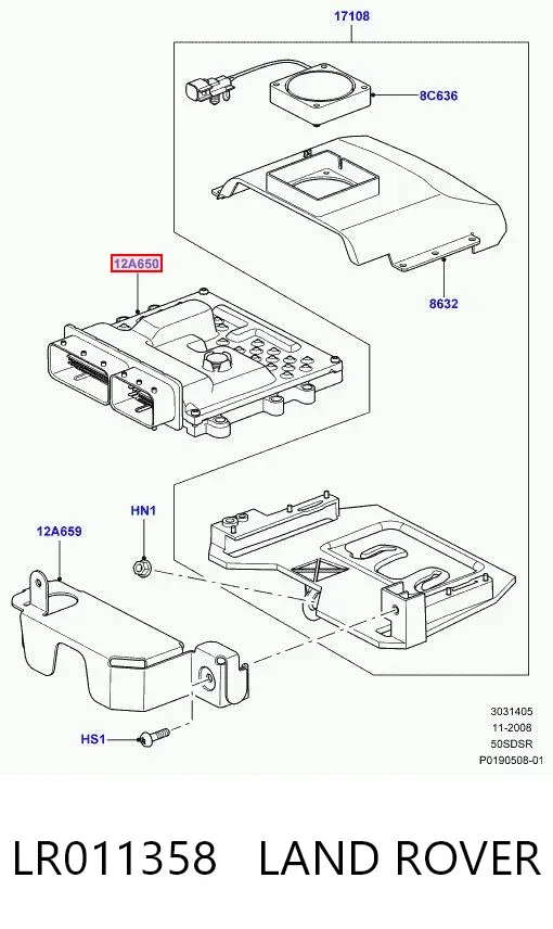  9W8312B684RB Land Rover