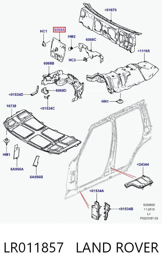  LR011857 Land Rover