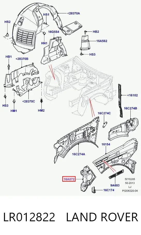  LR012822 Land Rover