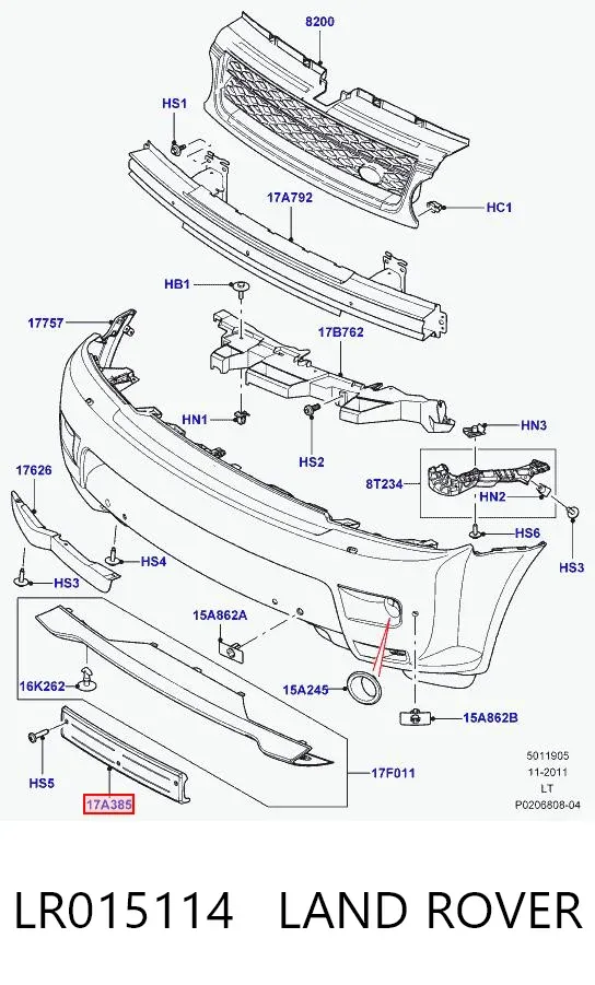  LR015114 Land Rover