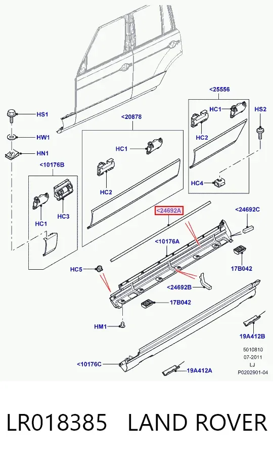  LR018385 Land Rover