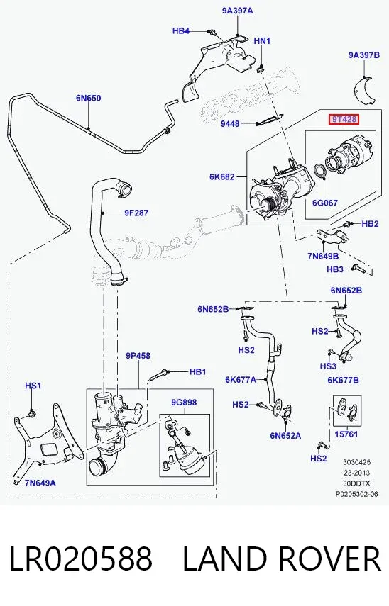 Актуатор турбины LR020588 Land Rover
