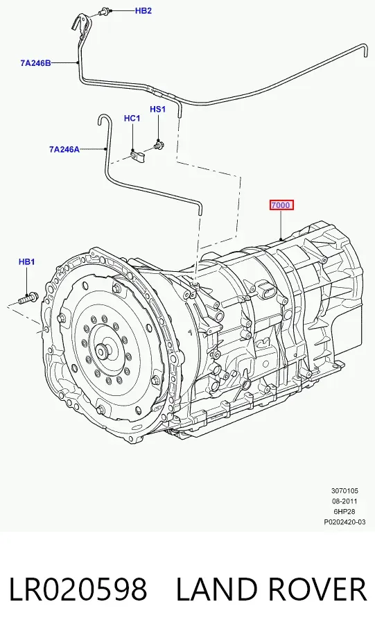 АКПП LR020598 Land Rover