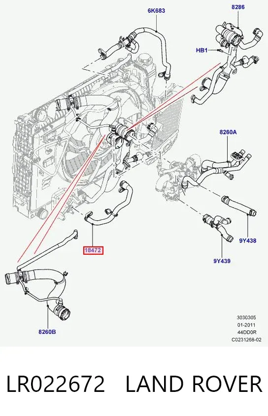  LR022672 Land Rover