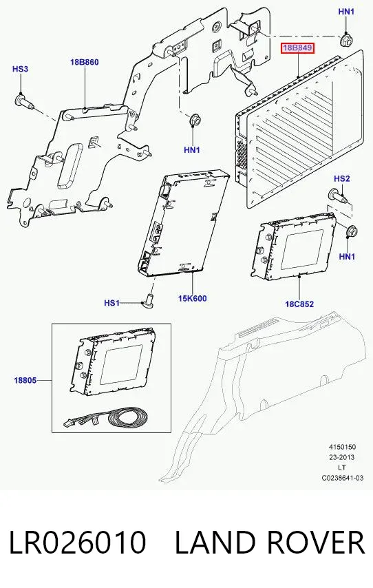 Усилитель звука аудиосистемы LR026010 Land Rover