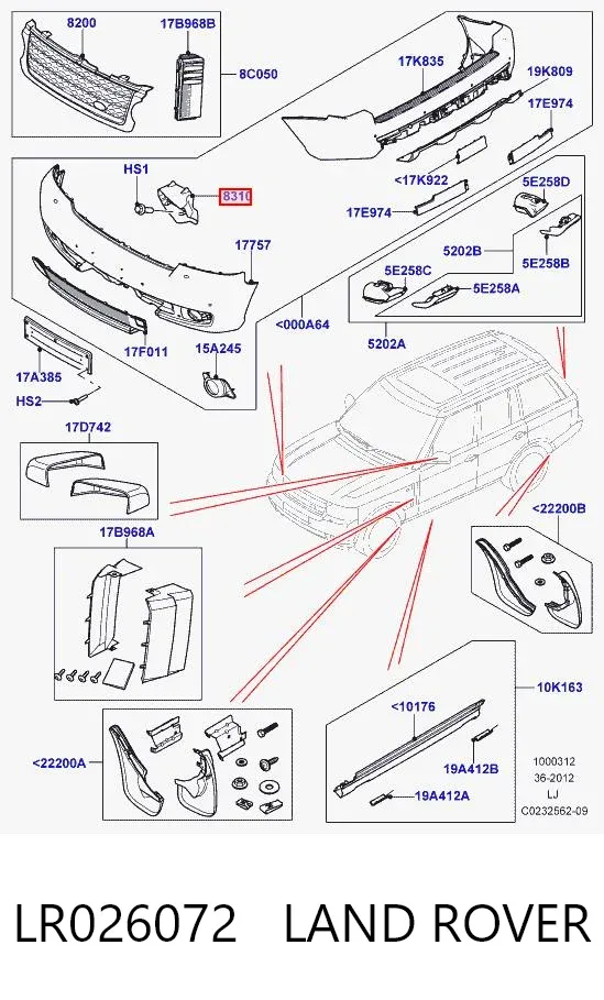  LR026072 Land Rover