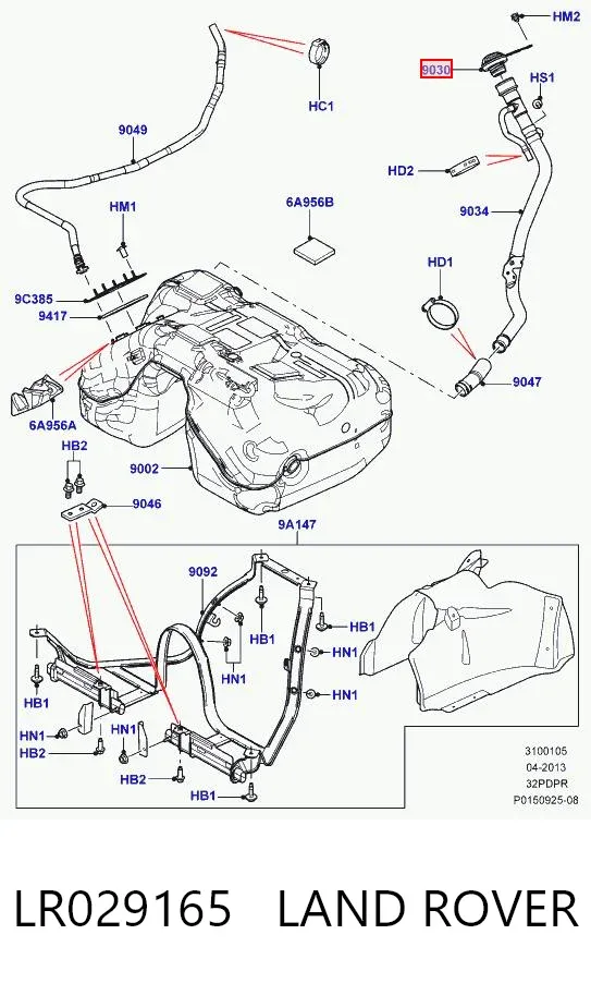  LR029165 Land Rover