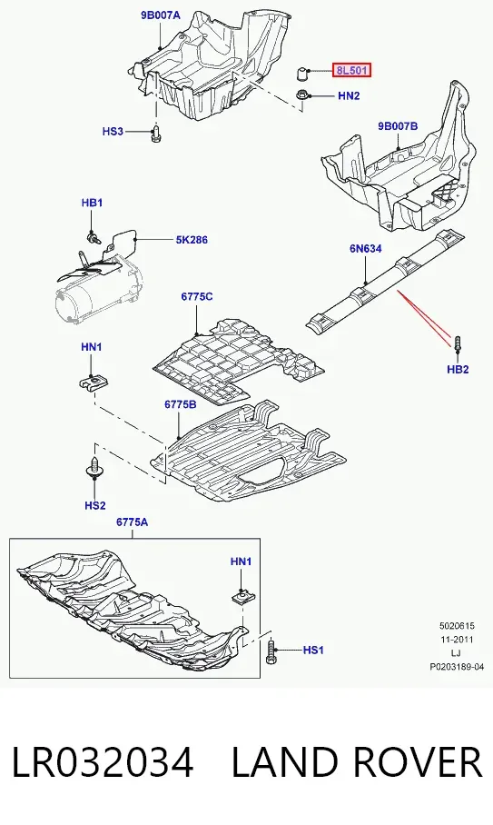  LR032034 Land Rover