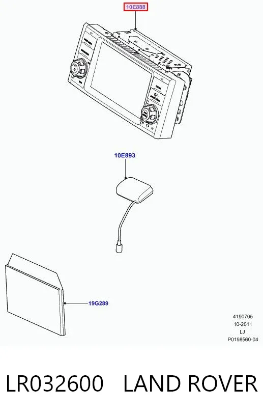 Дисплей многофункциональный LR032600 Land Rover