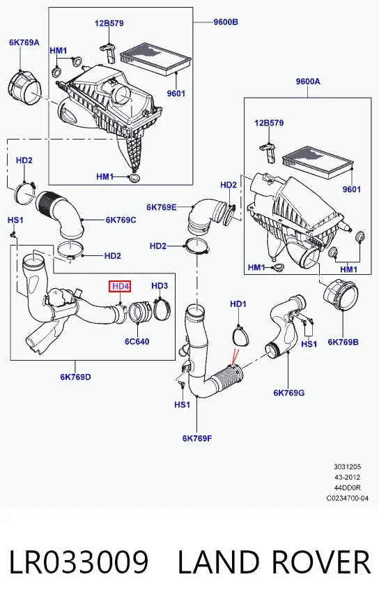  LR033009 Land Rover