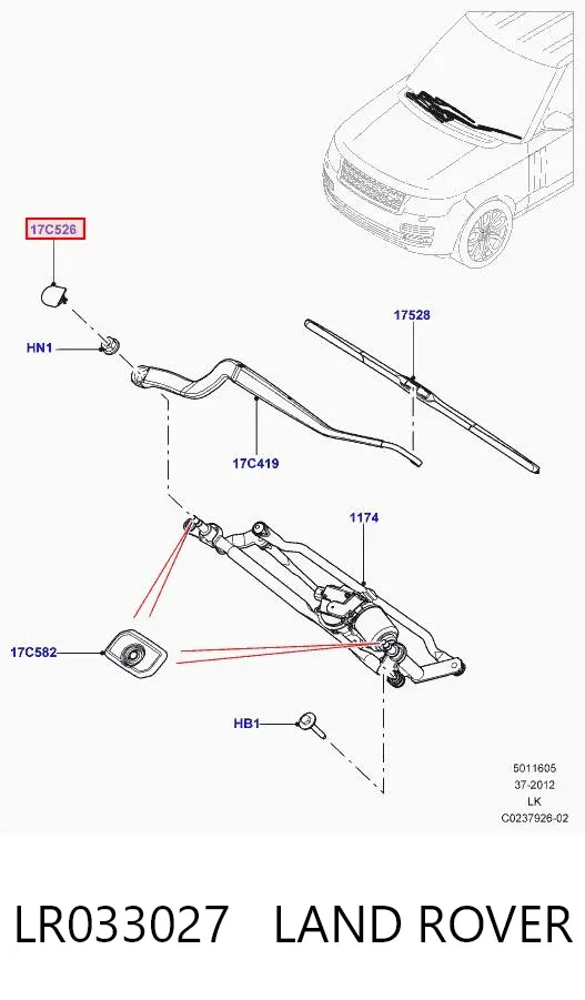  LR033027 Land Rover