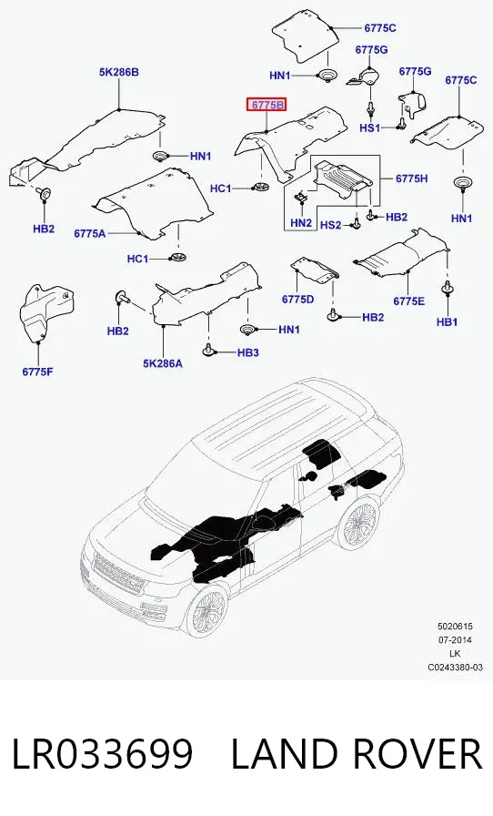  LR033699 Land Rover