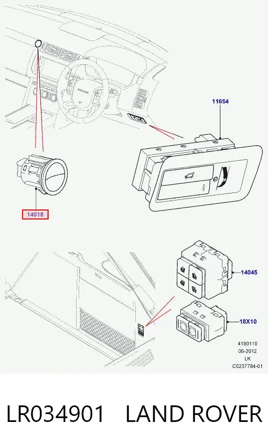  LR034901 Land Rover