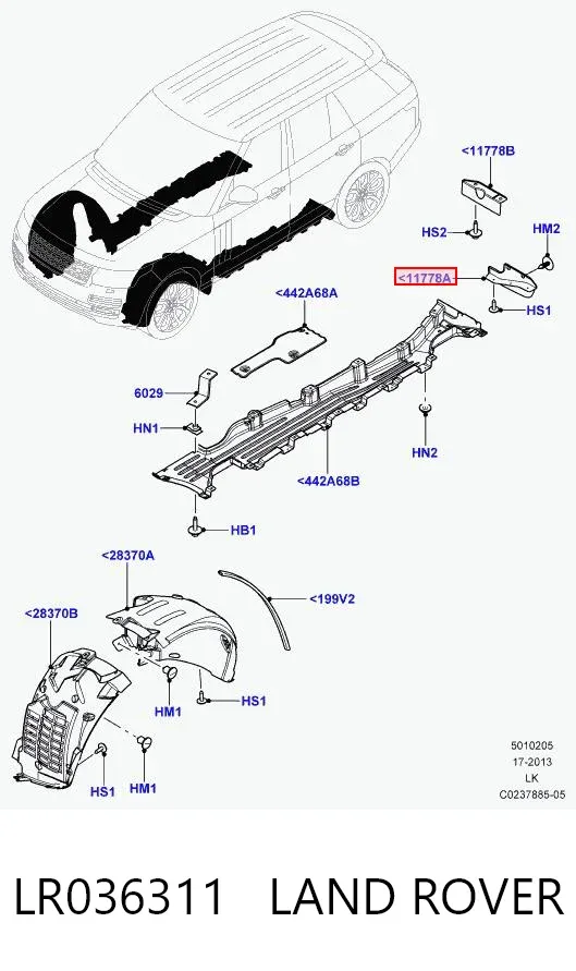  LR036311 Land Rover