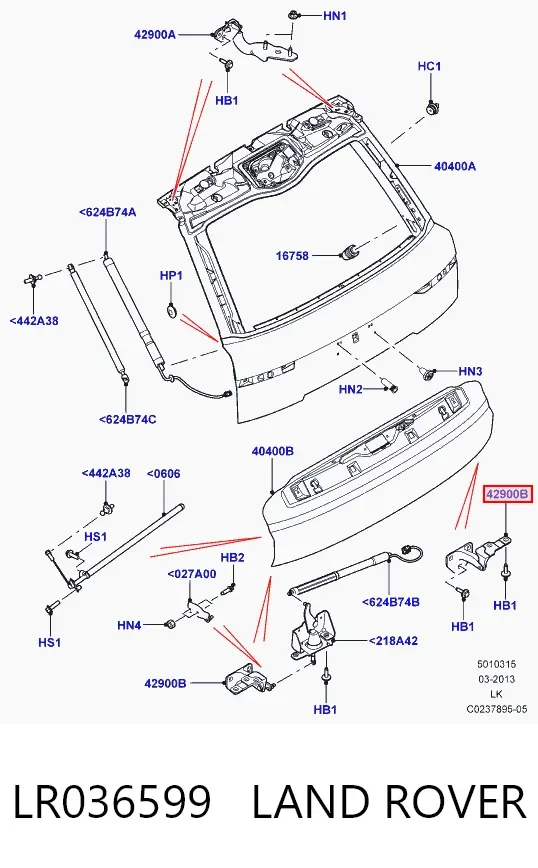  LR036599 Land Rover