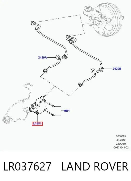 Вакуумный насос LR037627 Land Rover