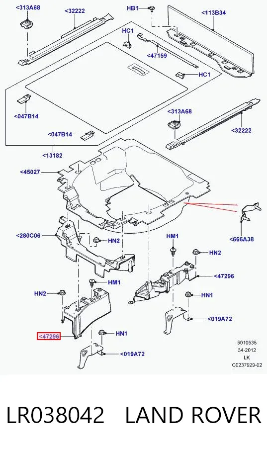  LR038042 Land Rover