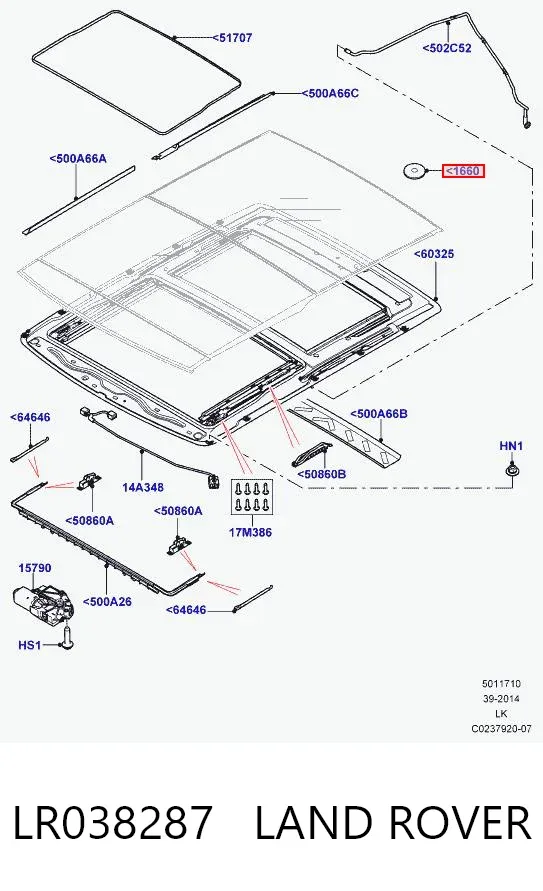  LR038287 Land Rover