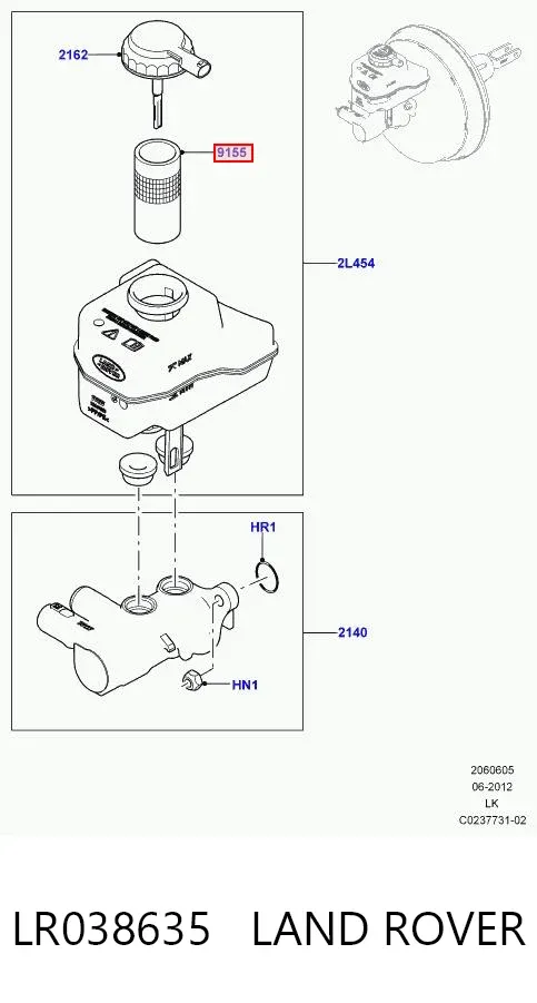  LR038635 Land Rover