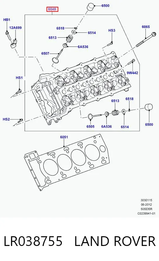  LR038755 Land Rover