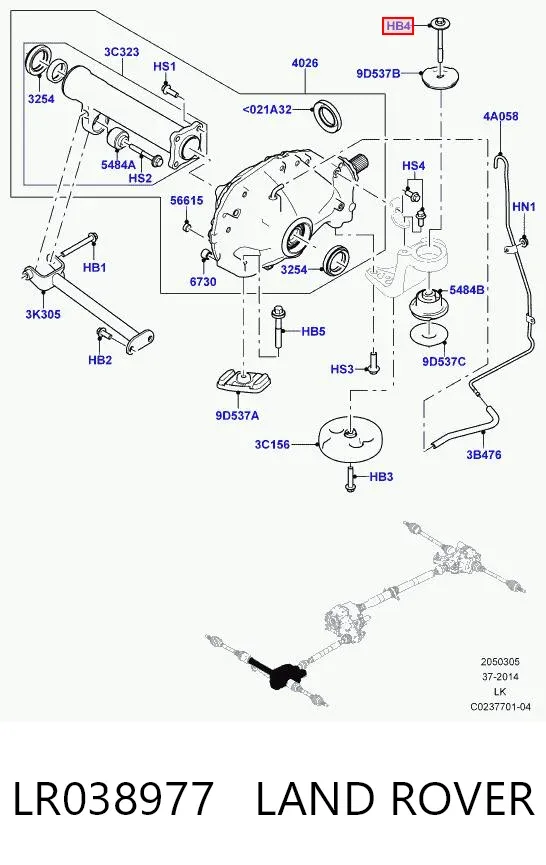  LR038977 Land Rover