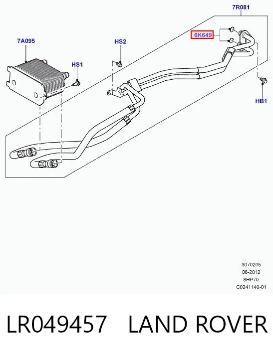  LR049457 Land Rover