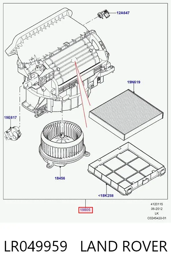  LR049959 Land Rover