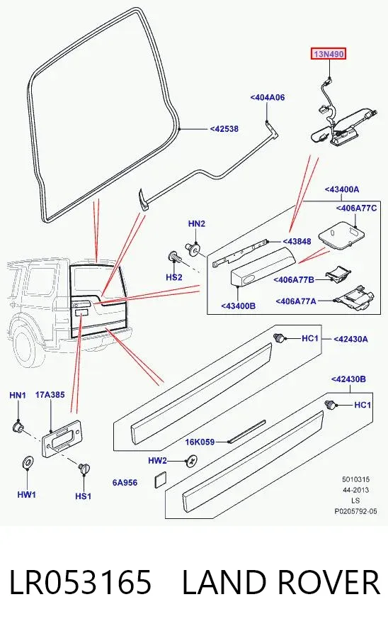  LR053165 Land Rover