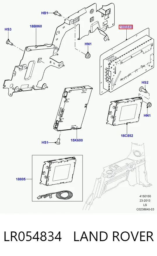 Усилитель звука аудиосистемы LR054834 Land Rover